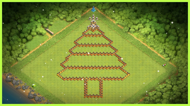 FUNNY | CREATIVE | CHRISTMAS TREE  | BASE LAYOUT WITH COPY LINK | CLASH OF CLANS