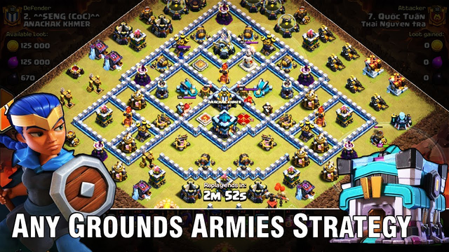 WOW!! ANY GROUNDS ARMY ATTACK TH13 BASE 3-STAR ( clash of clans )