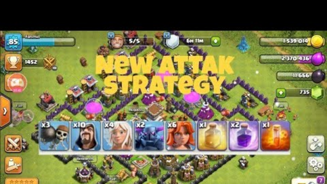 New attack strategy tried first time. 3 Star. Clash of clans
