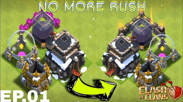 No more rush th9 ep.01 :clash of clans