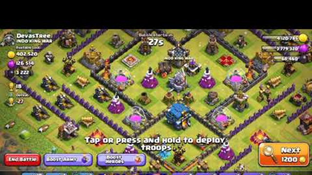 Do not try this in clash of clans