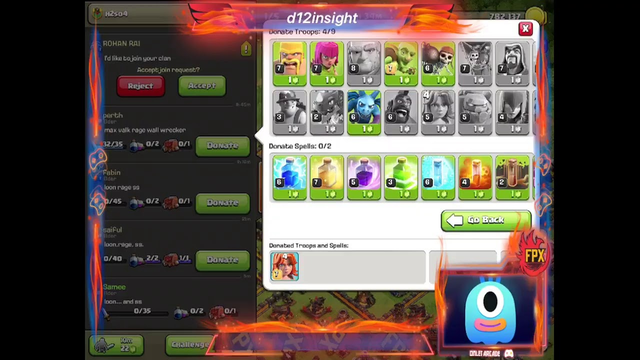 My clash of clans base live streaming