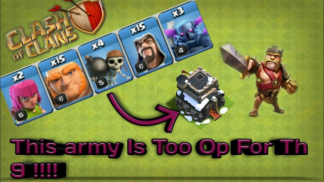 Clash Of Clans Th 9 Attack Strategy GiwiPe Is Too Op ...