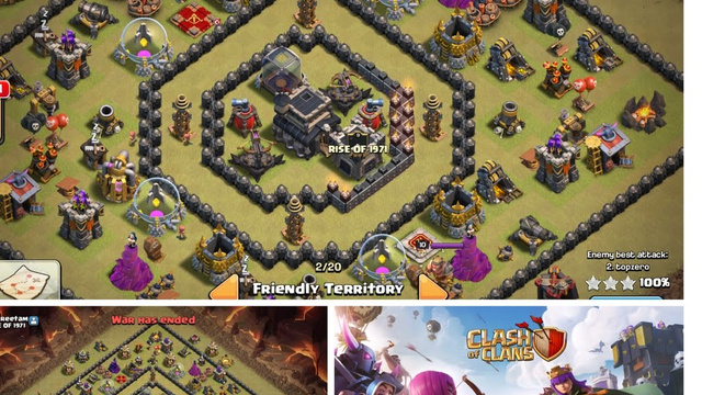 Clash Of Clans Best War Attack strategy Th9 With Dragone |Getting 3 Star