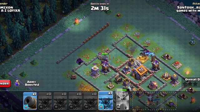 Clash of clans_builder base attack video