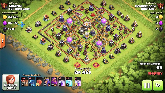#th11 v/s #th11 -#loot - CLASH OF CLANS - HUNTERS OF COC