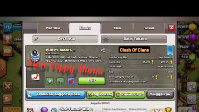 Clash Of Clans - Clan Puppy Manis