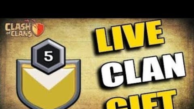 CLASH OF CLAN LIVE  :- LVL 5 CLAN GIVEAWAY #clashofclan  #gaming  #coclive