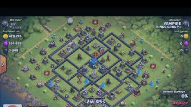 CLASH OF CLANS TH 12 ATTACKING