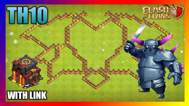 BEST TOWN HALL 10 ANTI 2&3 STAR BASE | TH10 HYBRID BASE CLASH OF CLANS WITH COPY LINK