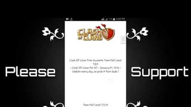 how to get free townhall 7,8,9,10,11 accounts   clash of clans  1