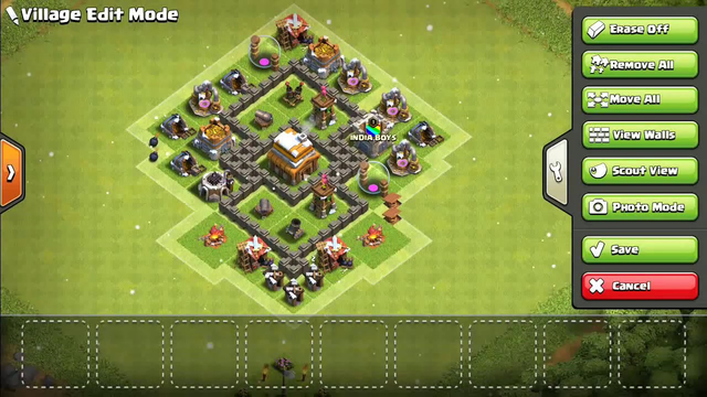 Clash of clans town hall 4#coc[TH4]