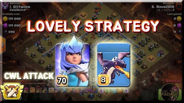 Lovely Strategy Max Dragon + Max Queen Walk CWL TH13 Attack Strategy Clash of Clans