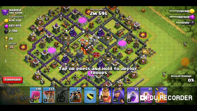 Clash of clans - town hall 10 - lava+loon attack after 3 years