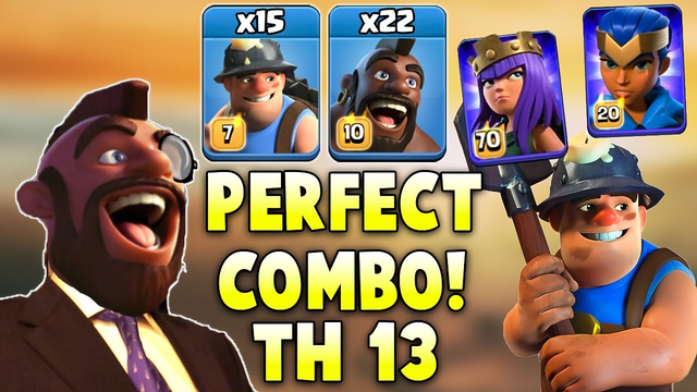 PERFECT COMBO! Miners & Hogs TOGETHER Will 3 Star at Town Hall 13 Base | Clash Of Clans