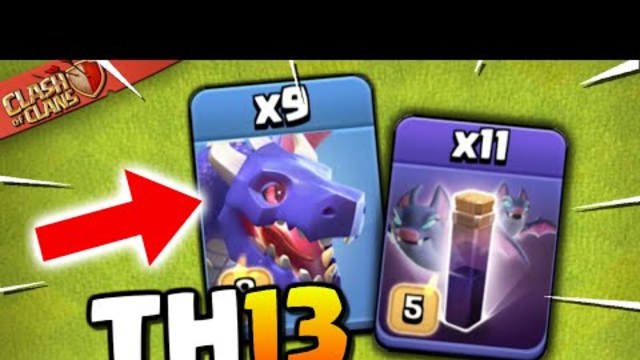 DragBat RETURNS at TH13! How to use Dragons at Town Hall 13 (Clash of Clans)