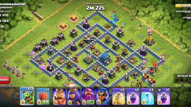 Train crazy army during  highest loot in clash of clans