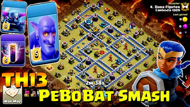 Best Attack Strategy 2020!! Town Hall 13 Pekka BoBat Smashing 3 Star ( clash of clans )