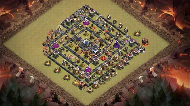 PERFECT TH9 WAR BASE (Clash Of Clans)