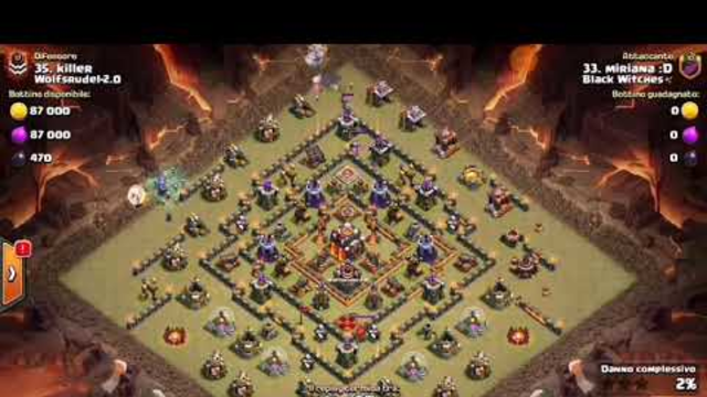 COC SUPER 3 STARS TH10 WAR ATTACK BOWITCH STRIKER MIRIANA:D FROM CLAN BLACK WITCHES