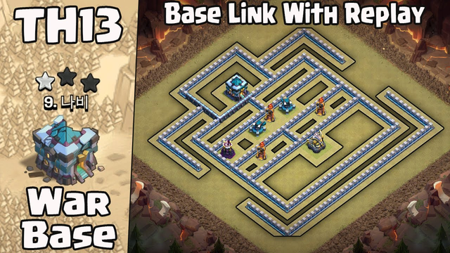 NEW TOWNHALL 13 (TH13) ANTI 2/3 STAR WAR BASE | COPY LINK WITH REPLAY (Clash of Clans) 2020