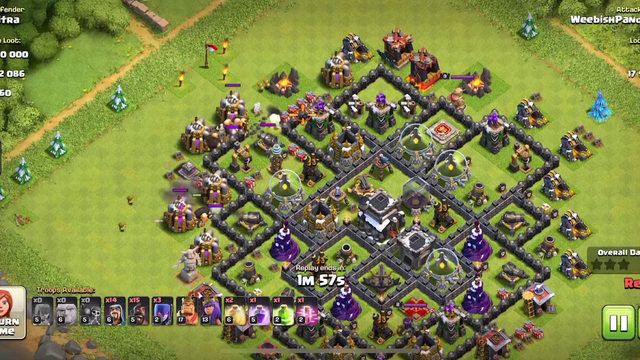 Clash of clans townhall 9 (3 star)
