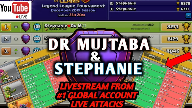 Clash of Clans live attacks with Dr Mujtaba & Stephanie!