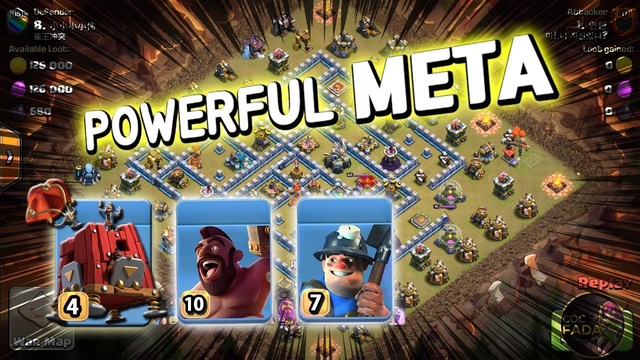 Powerful Meta Hog + Miner + Siege Barracks TH13 Attack Strategy Clash of Clans