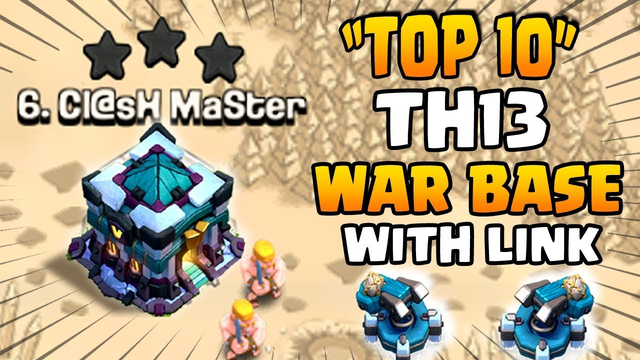NEW TOP 10 TH13 WAR BASES + LINKS 2020 | Best Town Hall 13 War Base layout | Clash of Clans