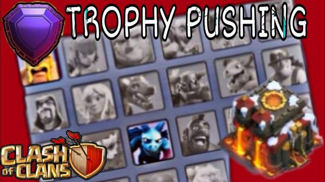 He uses LEVEL 1 barbarians for trophy pushing|Clash of Clans