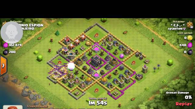 Clash of clans Main base attack