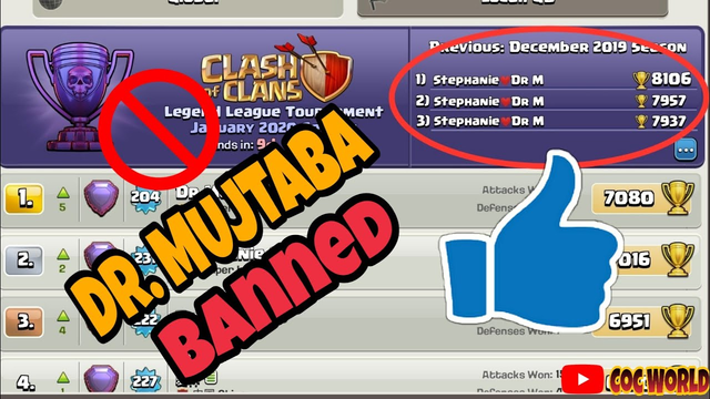 FINALLY DR. MUJTABA BANNED PROOF | CHEATER OF COC | UNDERSTAND STEP BY STEP | JANUARY 2020