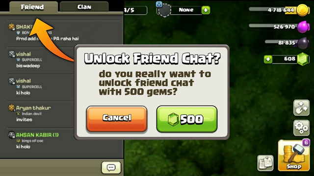 New Friends Chat Feature In Clash Of Clans - Unlock With 500 Gems | Update Concept 2020