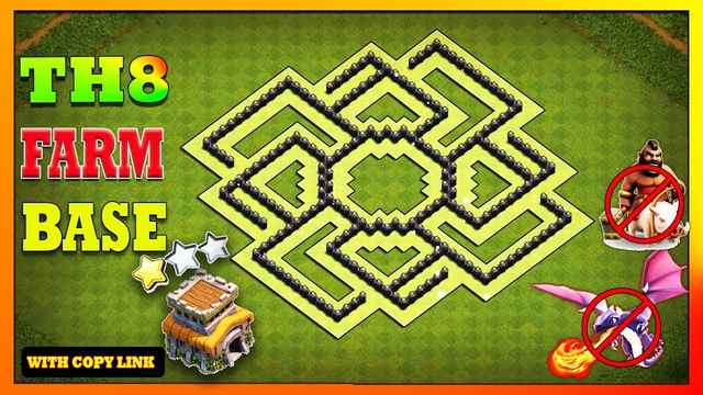 Clash Of Clans Best Town Hall 8 (TH8) Farming Base 2020 | TH8 Farming Base Anti Everything