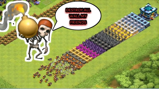 Max level wallbreaker vs every level wall's | clash of clans | Th13