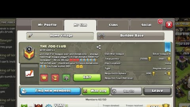 LEVEL 6 CLAN GIVEAWAY IN CLASH OF CLANS | ROAD TO 10 SUBSCRIBER