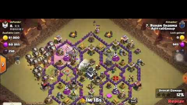 How to Destroy Th9 with Ballons|Clash Of Clans|
