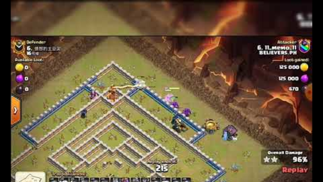 Clash of Clans Basic Acttack of Th12 to Th13
