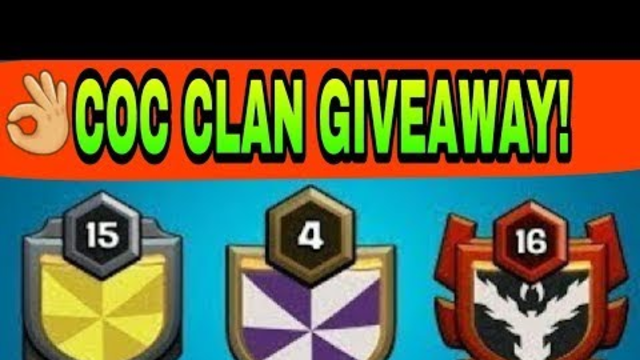 CLASH OF CLAN :- LVL 3 CLAN GIVEAWAY #clashofclan  #gaming  #coclive