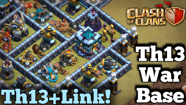 Th13 war base with link 2020 | Anti 2 star base | Coc | Clash of clans