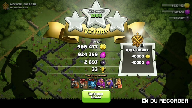 Clash of Clans - Total of 1.8Million Loots