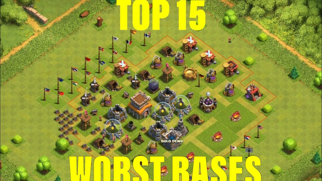 Top 15 worst bases in clash of clans