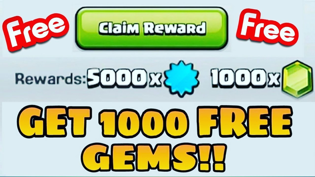 Supercell Give Me Free 1000 gems | Clash of clans