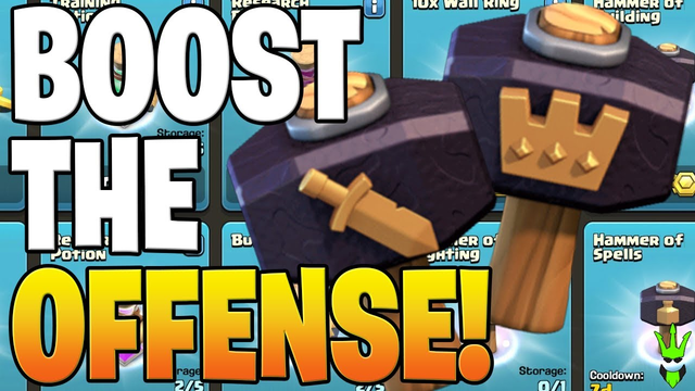 THESE MAGIC HAMMERS BOOST UP OFFENSE SO FAST!- Clash of Clans