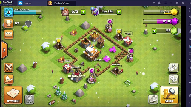 showing my 2nd clash of clans base!!