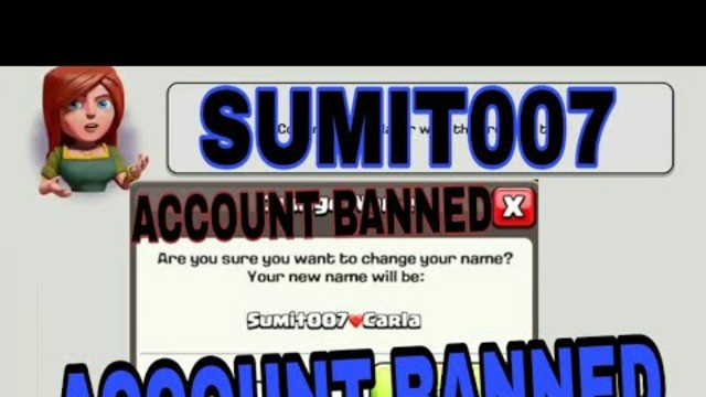 WHY SUMIT007 MAIN ACCOUNT BANNED?FULL DETAILS|CLASH OF CLANS|