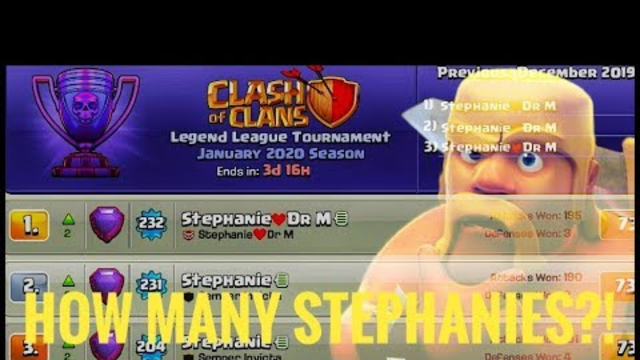 HOW MANY STEPHANIES?| AND A SERIOUS QUESTION FOR ALL | MUST WATCH | CLASH OF CLANS