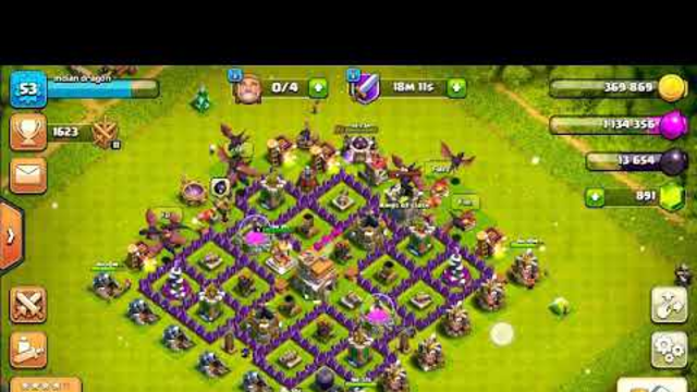 Come in my clan of clash of clans and see my dragons attack on th8 overall damage.