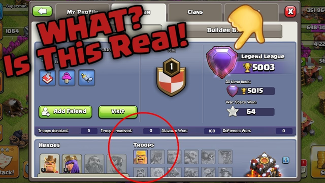 Best Legend League Pusher In the World in Clash Of Clans Must Watch To see a amazing Base