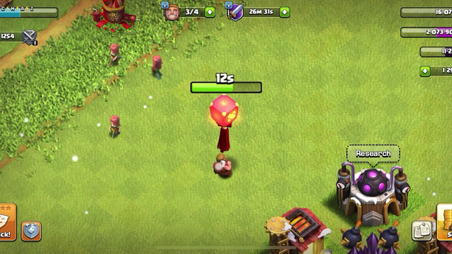 What happens when you remove the lantern in Clash of Clans?